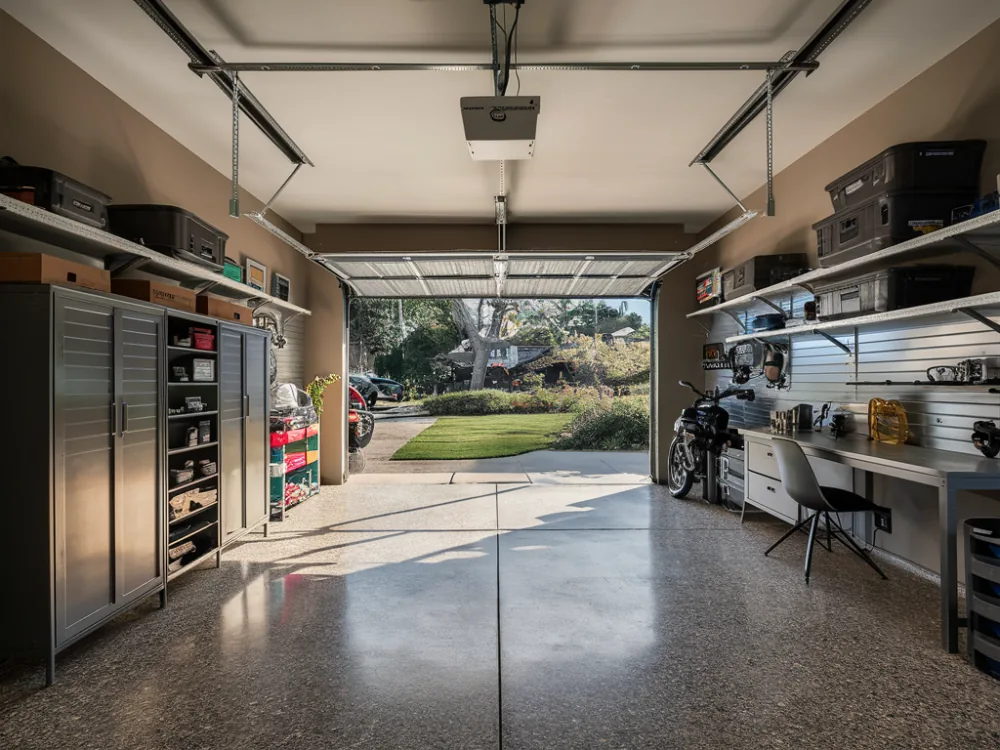 Garage remodel and conversion work in progress in Burbank