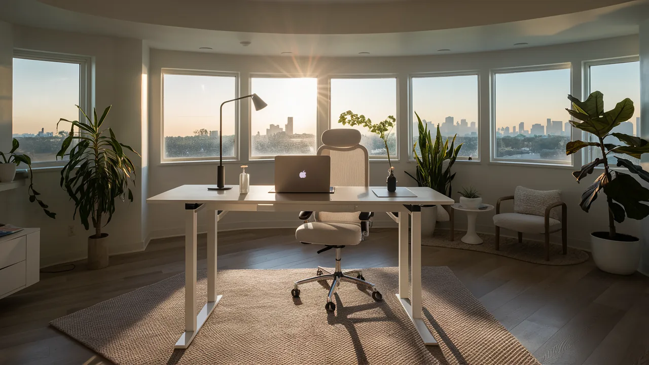 Soundproof home office built in a Burbank, CA residence