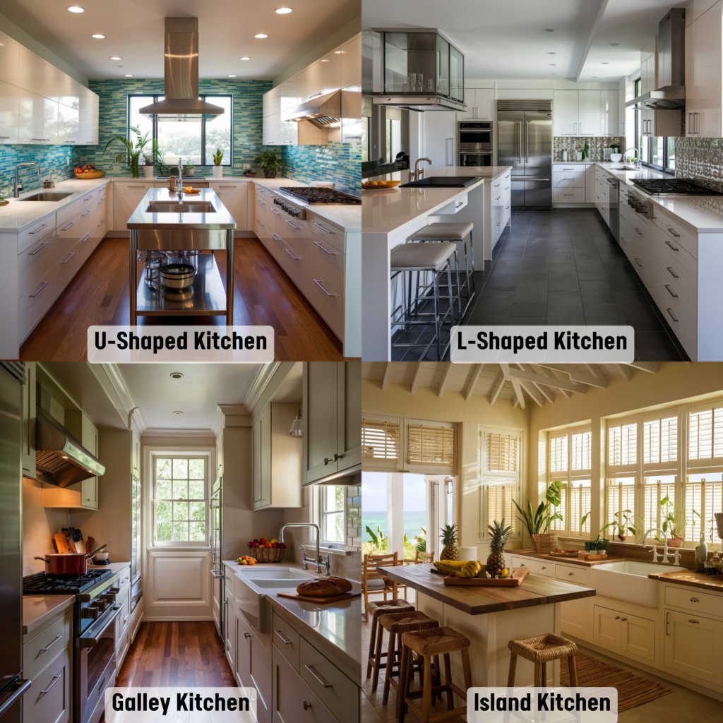 Different types of Kitchen