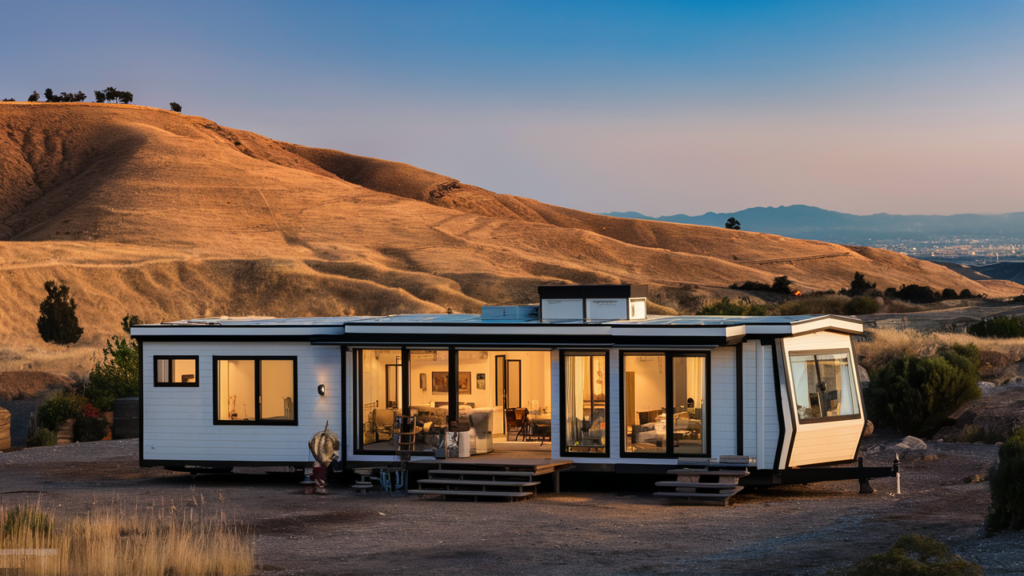 a stunning mobile home in california outskirts