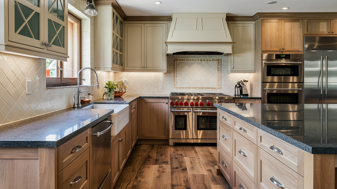 a partially remodeled kitchen in burbank ca